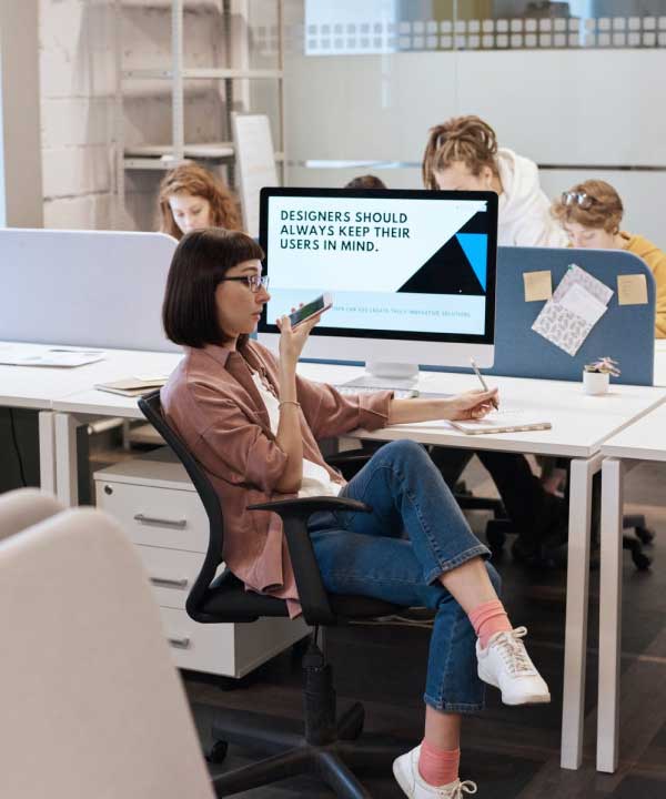 Boutique accounting office environment